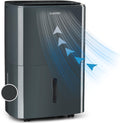 Klarstein Deshumidificateur d Air et Purificateur d'Air, Déshumidificateurs, Anti Humidité, Absorbeur d'Humidité et Séchage Vêtements, Desumidicateur d Air Electrique, Déshumidificateur Salle de Bain