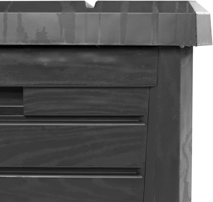 LXYZWRW Boîtes de rangement d'extérieur en polypropylène Anthracite 73 x 50,5 x 46,5 cm