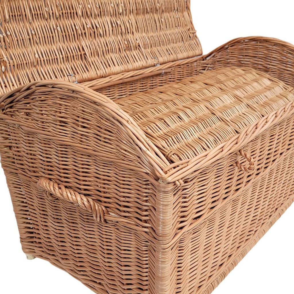Panier en osier de 60 cm et 80 cm, en forme de pirate, coffre en osier, rangement pour couvertures, livres, jouets ou autres objets