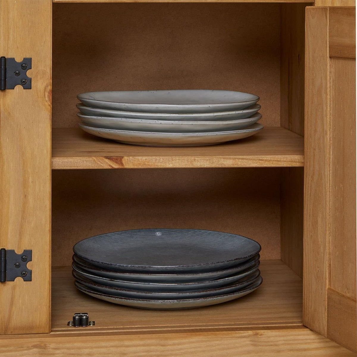 IDIMEX Buffet Salsa Commode bahut vaisselier en Bois Style Mexicain avec 3 Portes battantes et 3 tiroirs, en pin Massif Finition teintée/cirée