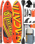 Planche de paddle familiale gonflable de 30,5 cm avec kit de conversion en kayak, kit complet de paddle pour adultes, avec pagaie simple/double, siège de kayak et autres accessoires