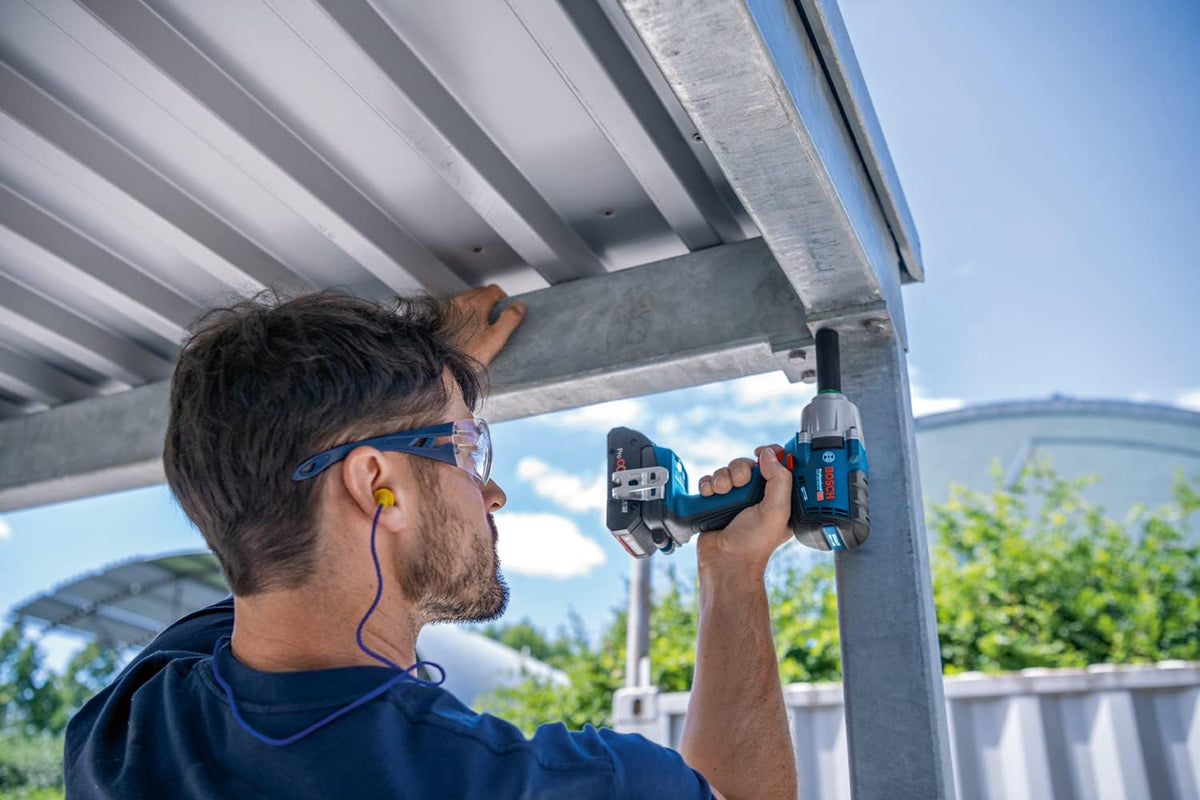 Bosch Professional 18V System visseuse à chocs sans-fil GDS 18V-450 HC (couple de serrage 450 Nm, couple de décollement 800 Nm)
