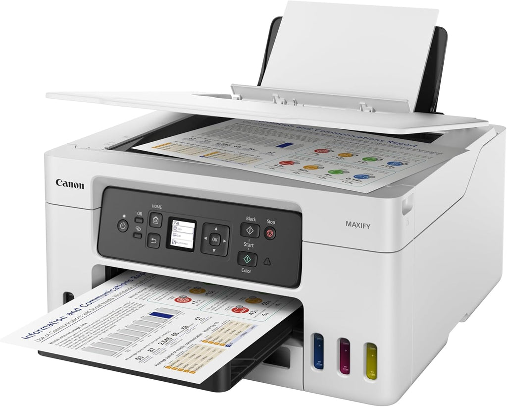 Canon MAXIFY GX3050 imprimante 3-en-1 bureautique - Jet d'encre à réservoir Rechargeable, Blanc