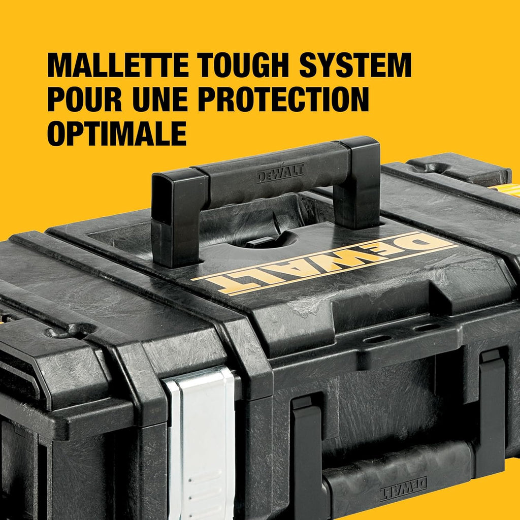 Kit Double18V XR Brushless – Comprend une Perceuse à Percussion Brushless, une Visseuse à Chocs, une Boîte de Rangement, un Chargeur Multivoltage et Deux Batteries XR 5Ah, DCK266P2-QW