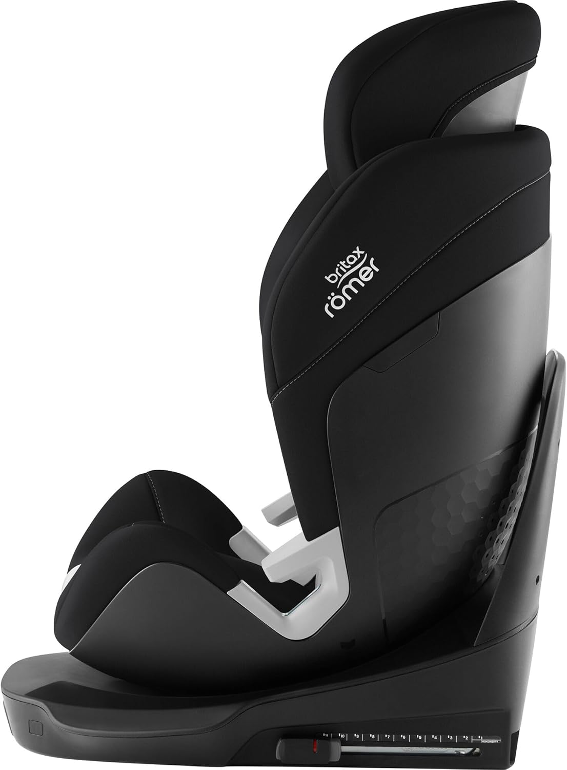 BRITAX RÖMER siège auto Britax Römer RIDER, pour les enfants de 40 à 125 cm (i-Size) avec ISOFIX et jambe de force, naissance - 7 ans, Space Black
