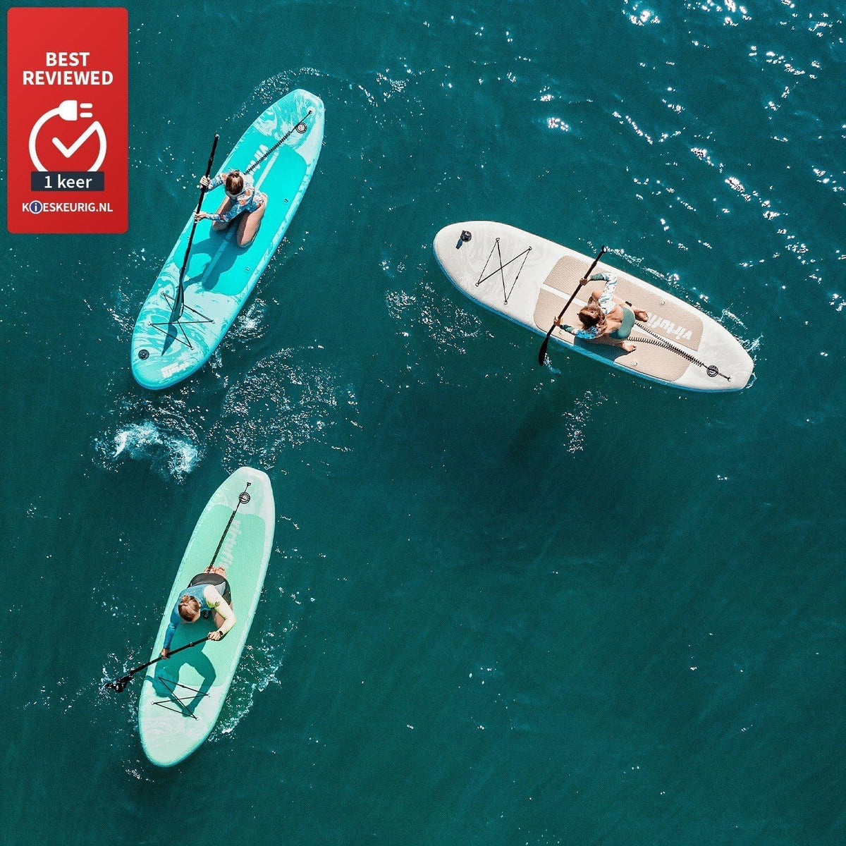 VirtuFit Supboard Ocean 275 - Turquoise - Avec accessoires et sac de transport