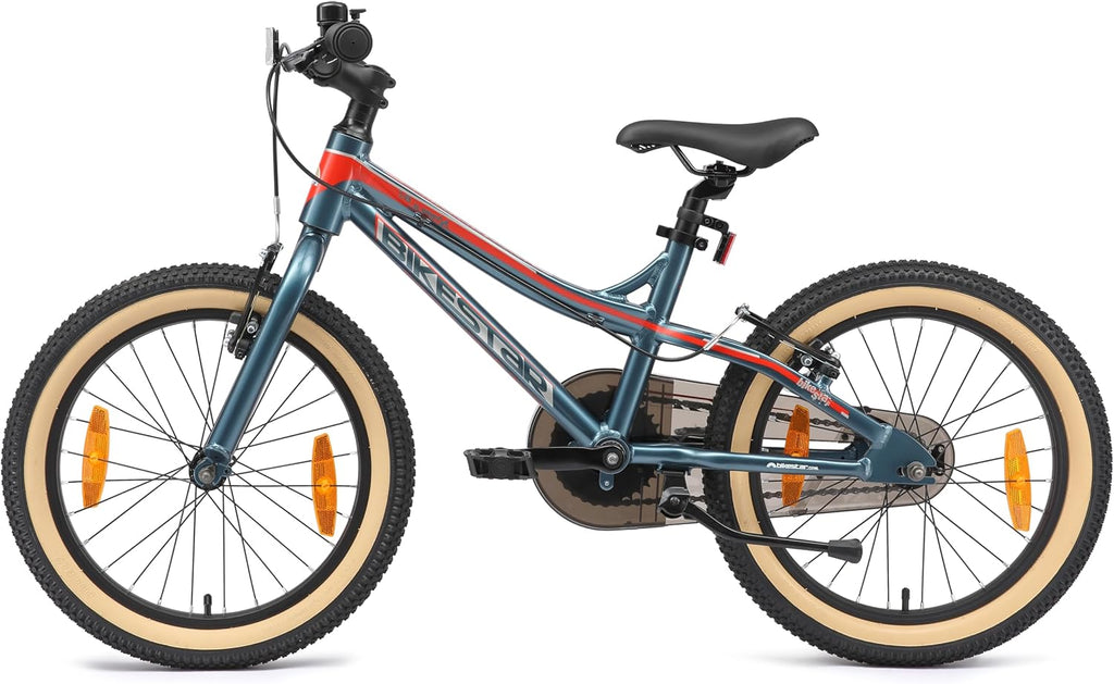BIKESTAR Vélo Enfant en Aluminium, Garcons et Filles de 5 Ans | Bicyclette de Montagne VTT 18 Pouces avec Freins en V | Vert