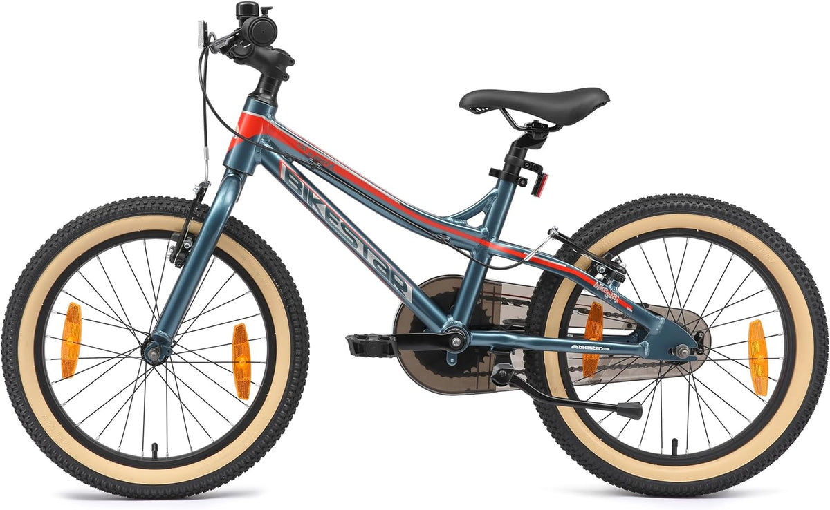 BIKESTAR Vélo Enfant en Aluminium, Garcons et Filles de 5 Ans | Bicyclette de Montagne VTT 18 Pouces avec Freins en V | Vert