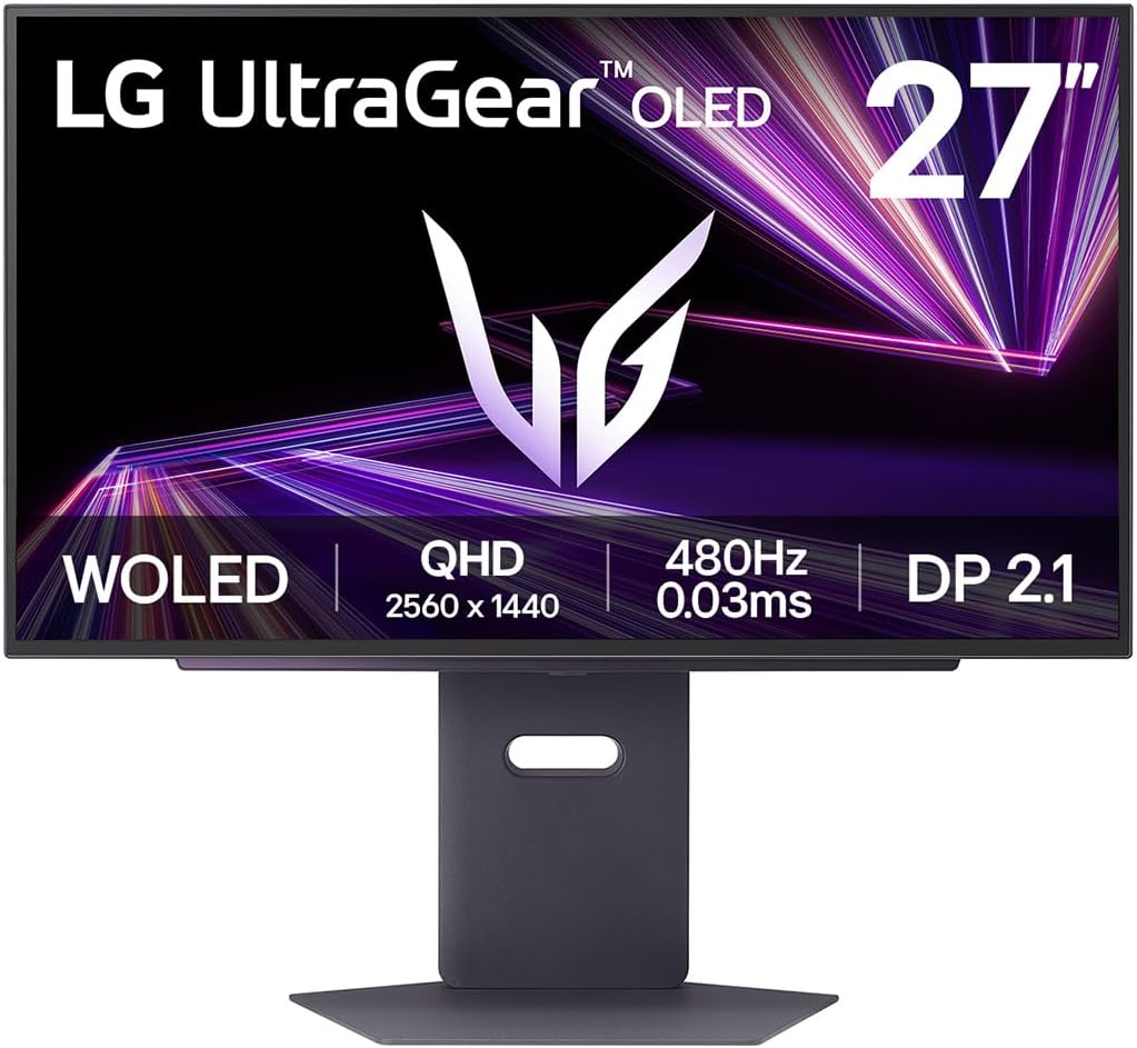 LG UltraGear™ 27GX790A-B Ecran PC Gaming OLED 27" - dalle OLED résolution QHD (2560x1440), 0.03 ms GtG 480Hz, DisplayHDR™ TrueBlack 400, DCI-P3 98.5% (CIE1976), AMD FreeSync Premium Pro, NVIDIA G-Sync