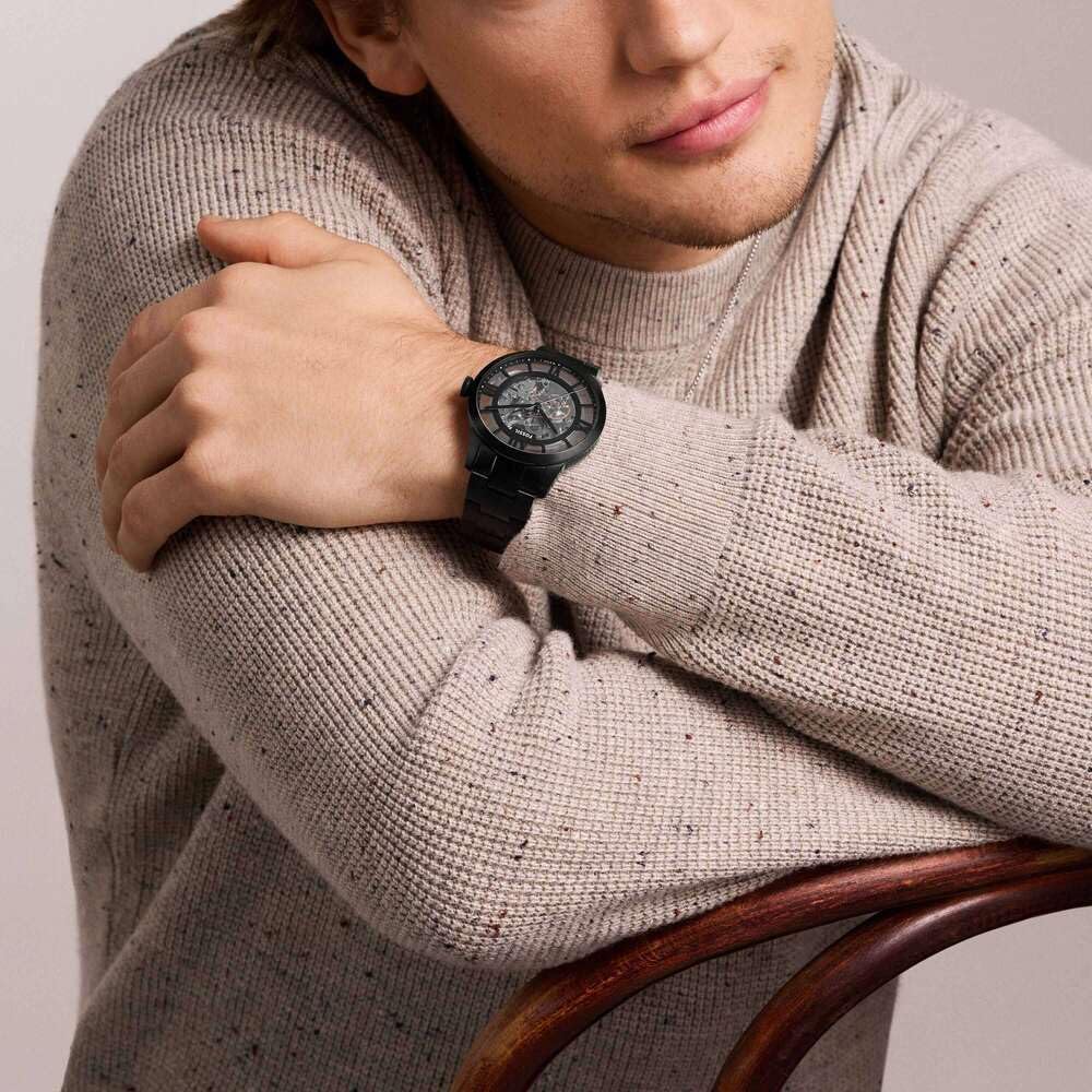 Fossil Townsman Watch for Men, Automatic Three Hand Movement with Stainless Steel Or Leather Strap