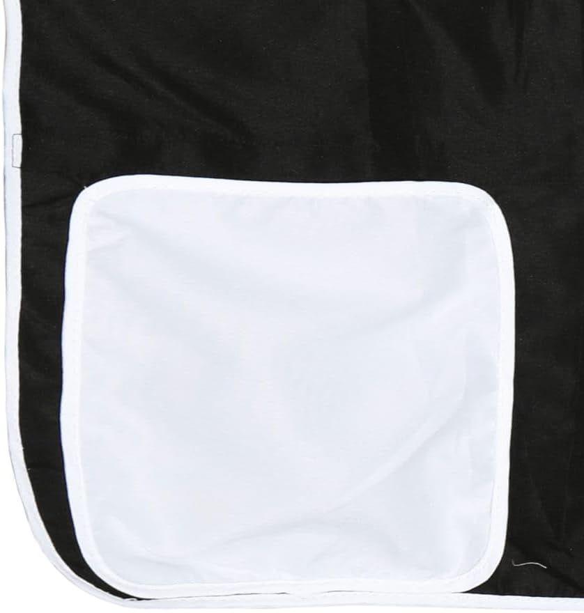 vidaXL Lit Mezzanine Enfants et Tunnel, Lit Surélevé pour Enfants avec Échelle, Meuble de Rangement Chambre, Moderne, Blanc Noir 90x190 cm Pin Massif