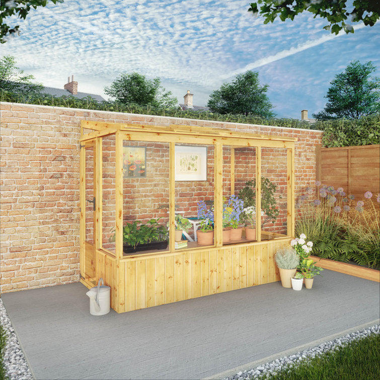 Mercia 8 x 4ft Premium Lean Too Greenhouse