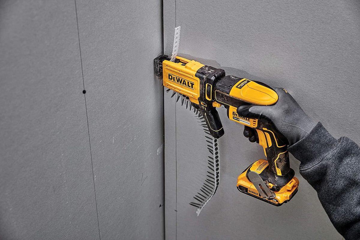 Visseuse Plaques de Plâtre Brushless 18V XR 5.0Ah Li-Ion - DCF620P2K-QW - Tournevis Électrique sans Fil avec 2 Batteries et Chargeur - Vitesse à Vide 0-4400tr/min - 435W