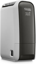 De’Longhi Tasciugo AriaDry Light - Déshumidificateur Portable pour la Maison, Zéolite et Ioniseur, Élimination Humidité 6L/24h, Séchage, Anti-Moisissure, Silencieux, Mode Swing, Minuteur, Gris (DNS65)