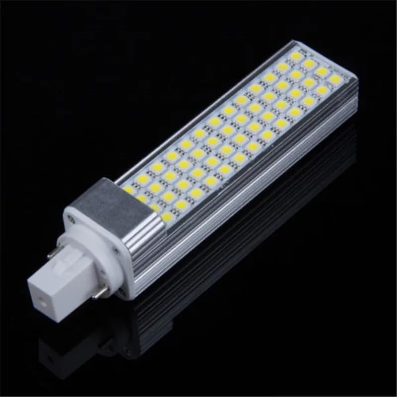 RZL Éclairage, Lot de 20 ampoules LED, AC85V-265V 5W/7W/10W/11W/13W E27/G24, ampoule à culot horizontal(Cold White,G24 13W)