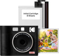 Kodak Cam Mini Shot 4 Era - Appareil Photo Numérique Instantané et Imprimante Photo, Noir 4x4 Appareil Photo + Papier Photo One-Touch