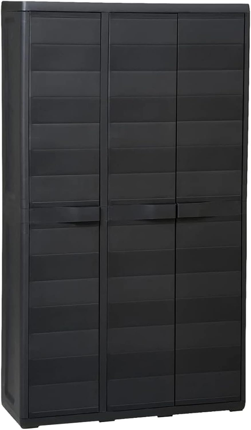 Tidyard Catherinol Armoire de Rangement de Jardin Armoire de Rangement Extérieur Armoire de Rangement de Jardin avec 4 étagères Noir