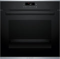 Bosch HBA272BB3 Série 4 Four encastrable 60 x 60 cm Pyrolyse auto-nettoyage LED Touch Control 3D Air chaud 10 programmes automatiques Aide au nettoyage hydrolytique Chauffage rapide Noir