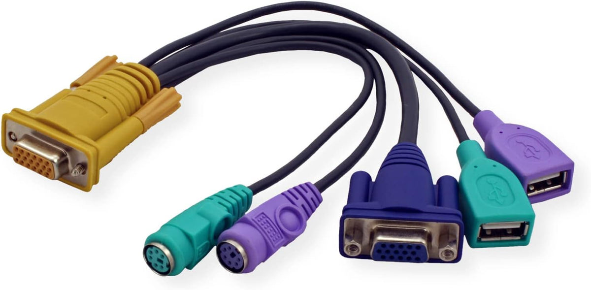 Aten CS1716A commutateur écran, Clavier et Souris Grille de Montage Noir