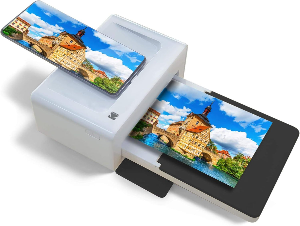 KODAK PD460 - Couleur Imprimante Photo 10x15 cm - Bluetooth & Docking - Blanc & Noir