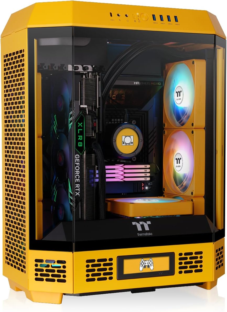 Thermaltake The Tower 600 Mid Tower Chassis | Hidden Connector | Bumblebee