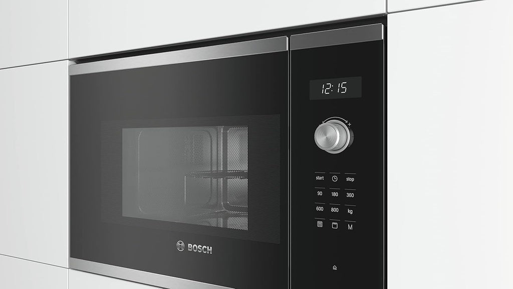 Bosch BEL524MS0 Série 6 - Micro-ondes intégrable, 60 x 38 cm, 20 litres, Blanc