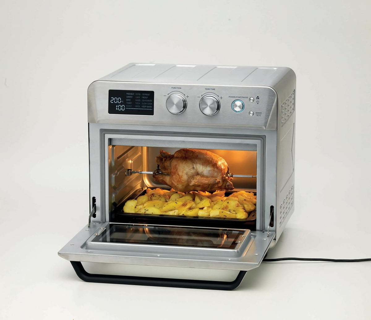 Ariete 4629/11; Four et friteuse à air chaud 25L, Capacité 25L; 15 fonctions de cuisson;Température jusqu'à 230°; 1700 W; Argent