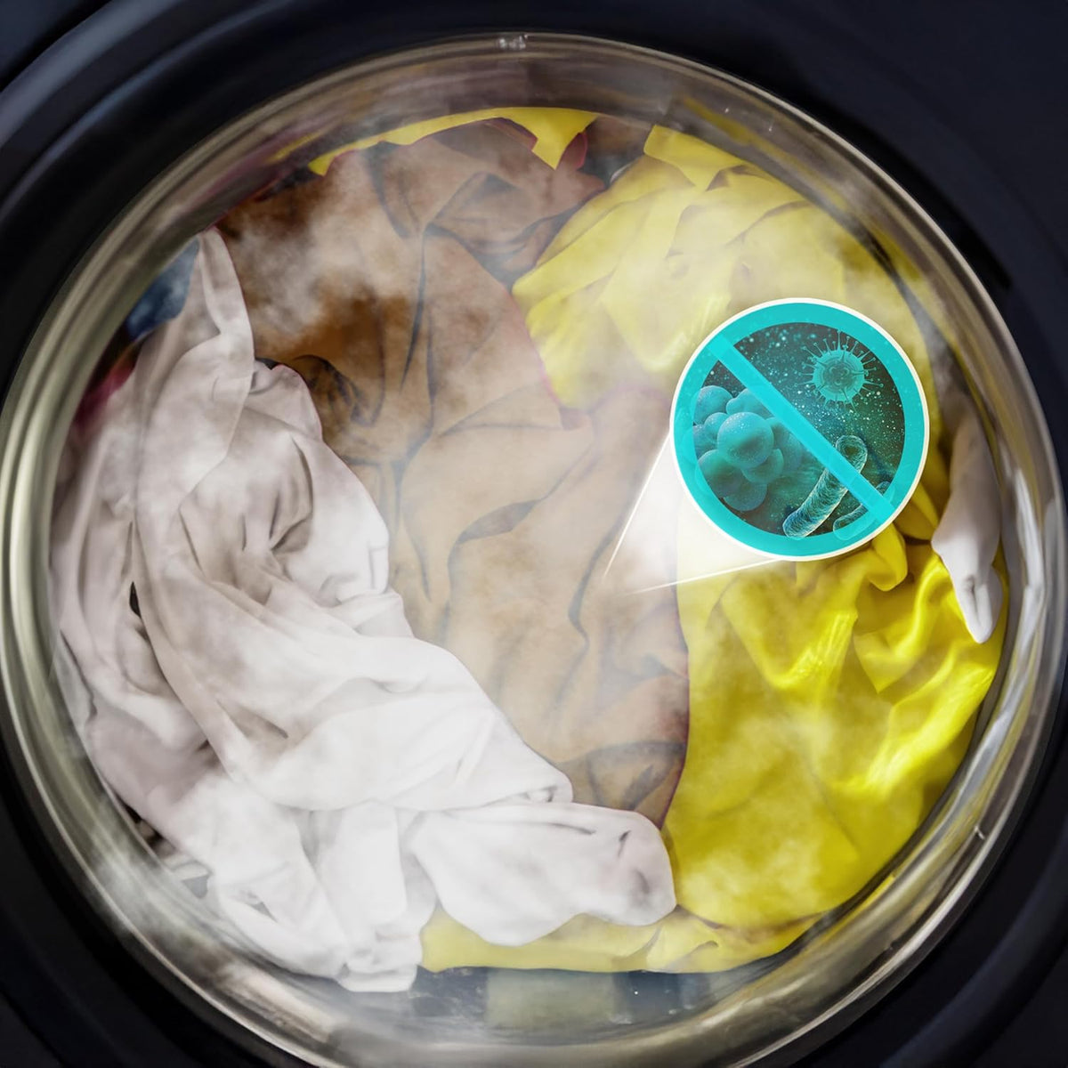 Cecotec Lave-linge Séchant 8-5Kg Chargement Frontal Bolero Wash&Dry 8580 Inverter Ice Blue A 1400RPM, 16 Programmes, Moteur Inverter Plus, SteamMax, OnSmart, Smooth Wash, SpaCare, Joint antibactérien