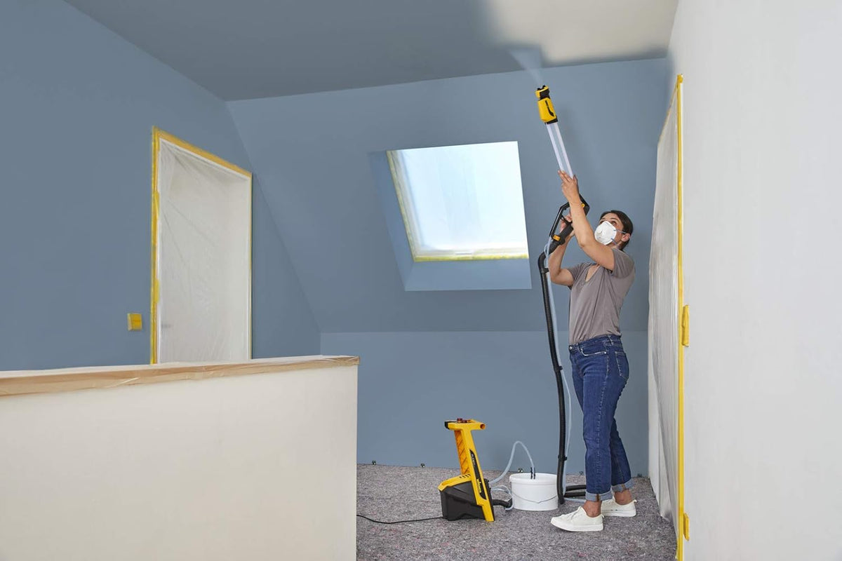 WAGNER Système de Peinture par pulvérisation W 950 FLEXiO pour peintures murales, Vernis & lasures à l'intérieur & à l'extérieur, 15 m²-5 Min, réservoir 800 ML, 630 W, Tuyau 3,5 m