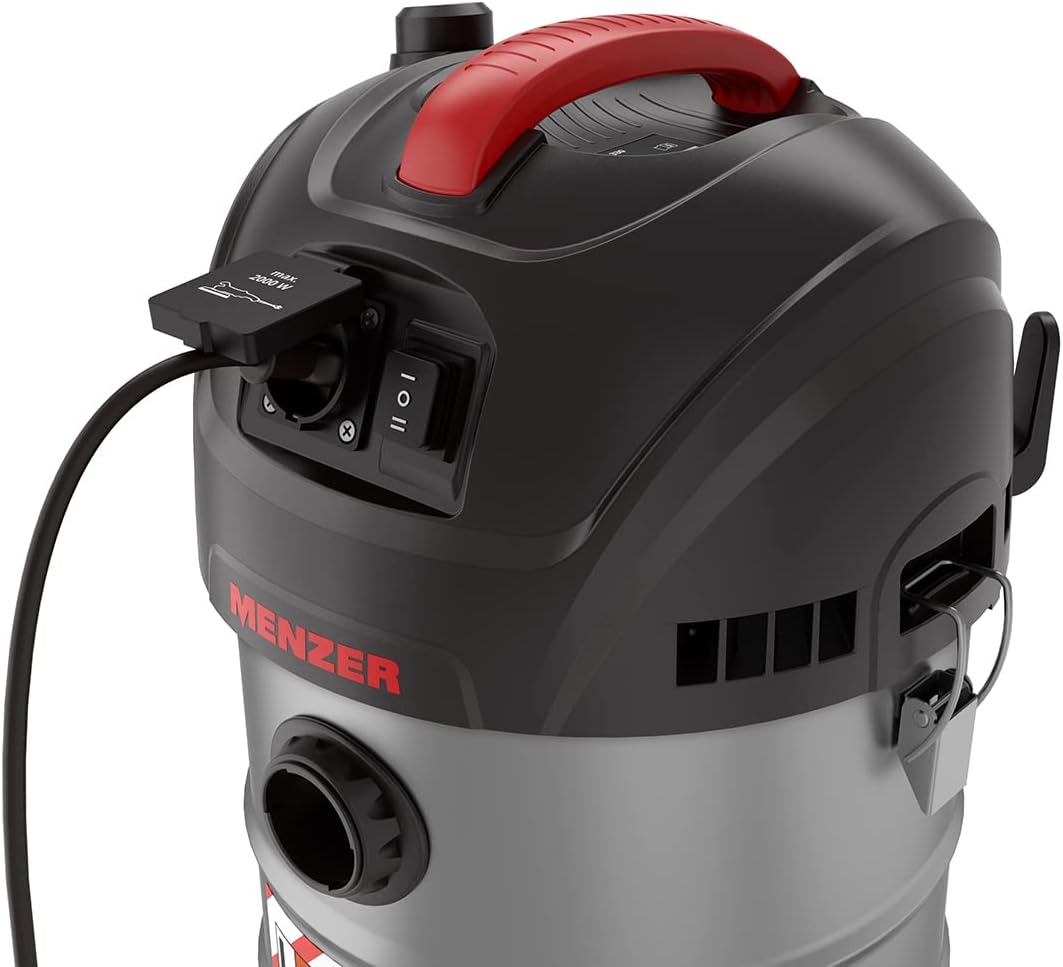 MENZER Aspirateur de Sécurité (Aspirateur Eau et Poussière) VCL 330 Antistatic, Équipement Antistatique Complet, Classe de Poussière L, 30 litres