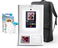 Sprocket Photomaton Machine Imprimante Photo Instantanée Couleur (Blanc) Starter Bundle + Papier Zink (100 Feuilles) + Étui de Transport Rembourré