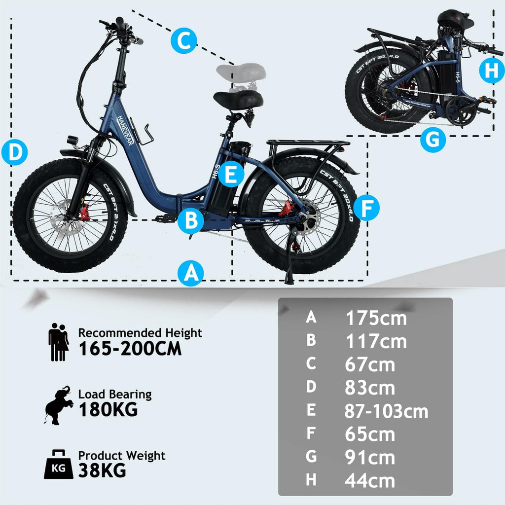 Vélo Électrique Pliable, Fat Bike Electrique 20 Pouces avec Batterie Lithium 48V/24Ah, 4.0'' Pneu Vélo de Montagne 250W Moteur VTT Électrique avec Freins Hydrauliques, E-Bike Urbain pour Adulte