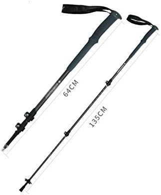 ZHCHAO Bâton de Marche télescopique extérieur en Aluminium ultraléger Serrure Externe bâton de randonnée Ski randonnée bâtons de Trekking