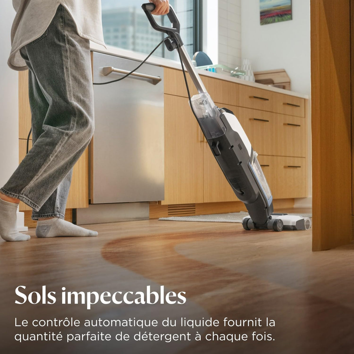 Bissell CrossWave Edge, Aspirateur Laveur, Nettoyeur Multi-Surfaces avec Système Auto-Nettoyant, Aspirateur a Eau Filaire ZeroGap, pour Sols Durs & Tapis, Câble 7.5m, 4088N