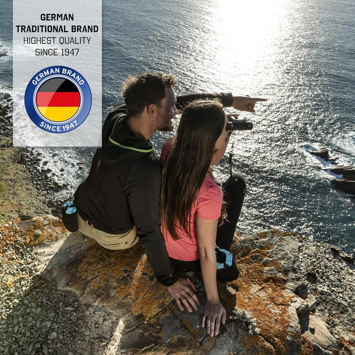 STEINER Jumelles BluHorizons 10x26 - Optique de qualité Allemande, réduit Les Reflets ou l'éblouissement de l'eau, du Sable ou de la Neige, compacte et légère