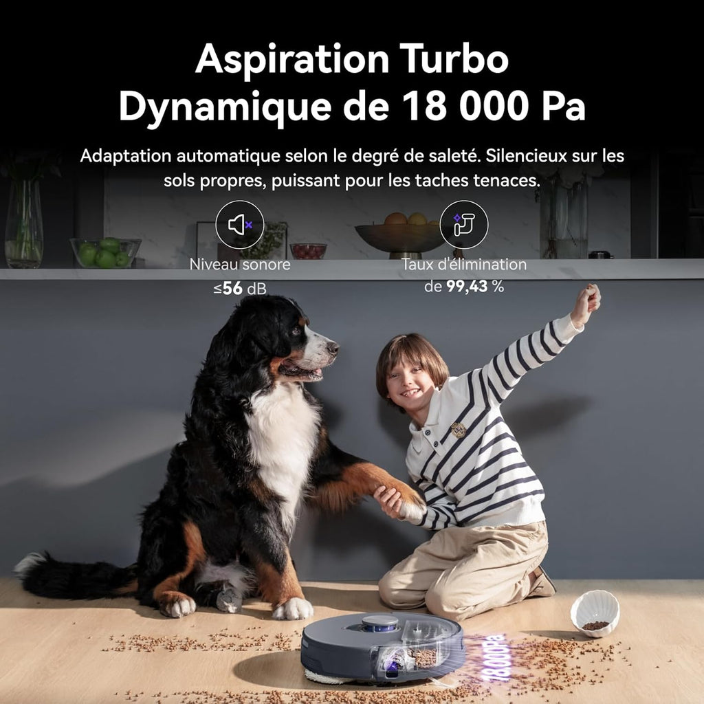 NARWAL Freo Z10 Ultra Robot Aspirateur Laveur, Balai Intelligent 18000Pa - Extension Serpillère Dynamique, Système Anti-Enchevêtrement, Nettoyage Humide/Sèche, Station Tout-en-Un