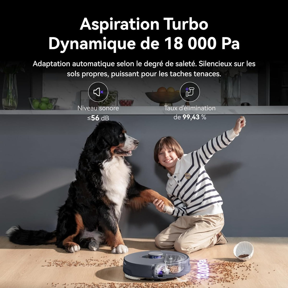 NARWAL Freo Z10 Ultra Robot Aspirateur Laveur, Balai Intelligent 18000Pa - Extension Serpillère Dynamique, Système Anti-Enchevêtrement, Nettoyage Humide/Sèche, Station Tout-en-Un