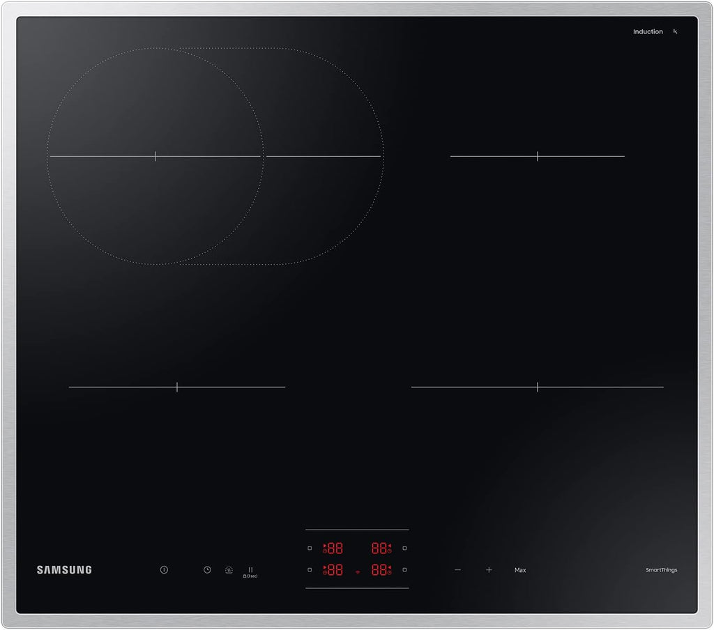 Plaque à induction autonome NZ64B4015HK/U1 , 60 cm, vitrocéramique, Wide Induction, SmartThings Cooking, touches tactiles avec curseur