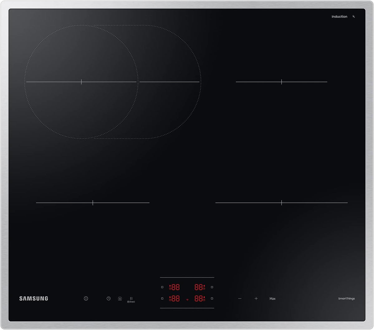 Plaque à induction autonome NZ64B4015HK/U1 , 60 cm, vitrocéramique, Wide Induction, SmartThings Cooking, touches tactiles avec curseur