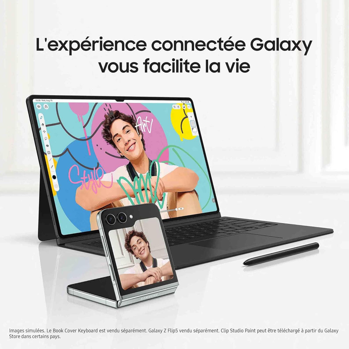 Tab S9 Tablette avec AI, Android, 11" 128Go de Stockage, Lecteur MicroSD, Wifi, S Pen Inclus, Anthracite