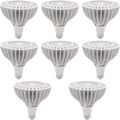 PAZWAHF Lot de 8 Ampoules LED PAR38 COB 40 W Ultra Lumineuses 4000 lumens Spectre Complet CRI 90+ 85 V-265 V AC Tension Universelle, Base Moyenne, Non Variable