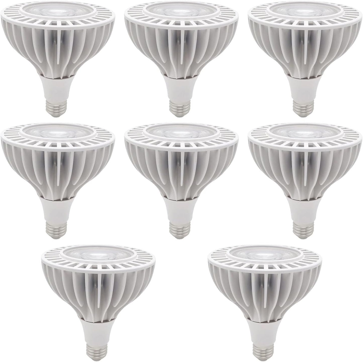PAZWAHF Lot de 8 Ampoules LED PAR38 COB 40 W Ultra Lumineuses 4000 lumens Spectre Complet CRI 90+ 85 V-265 V AC Tension Universelle, Base Moyenne, Non Variable