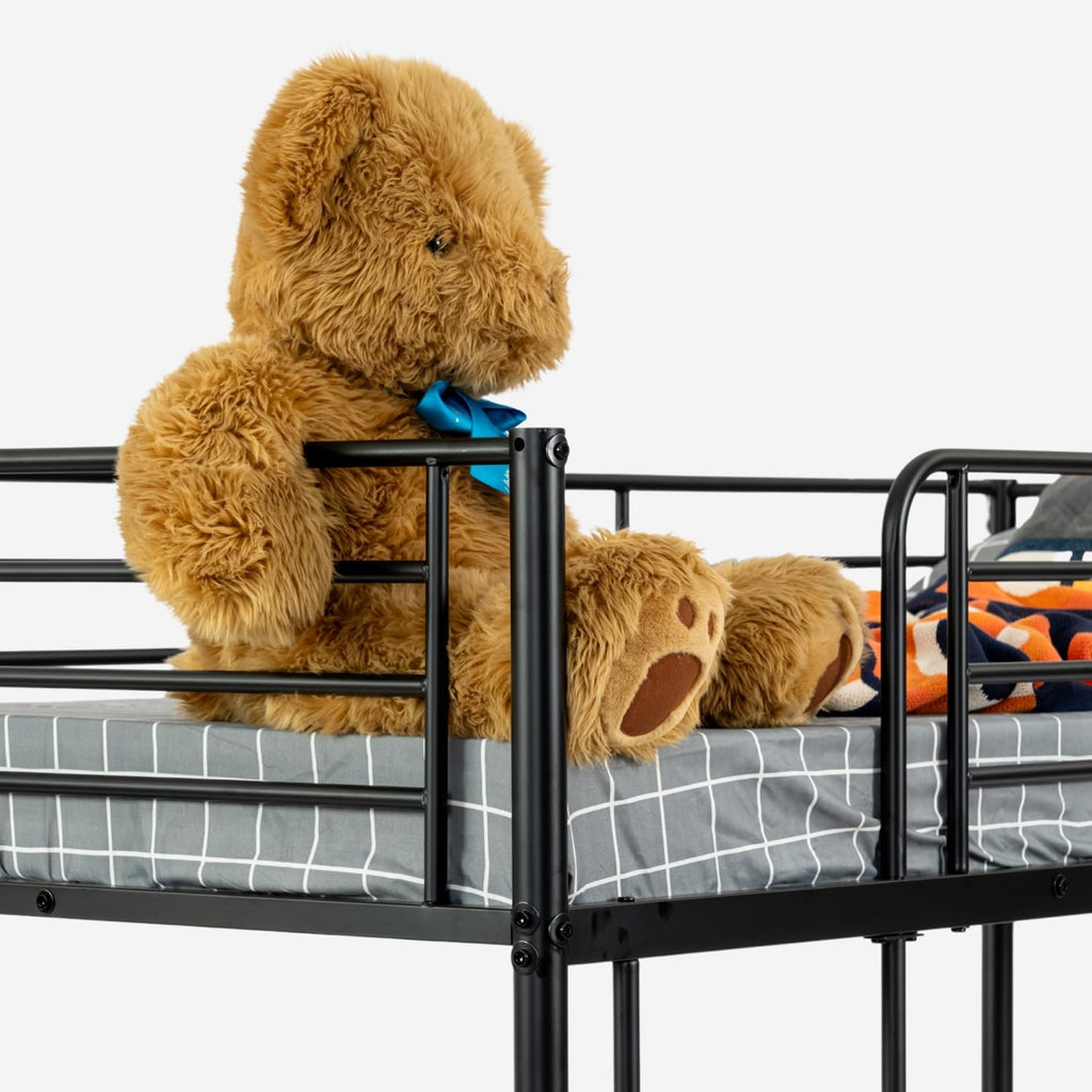 Meuble Cosy Lit superposé 2 Personnes Cadre de Lits 90x190cm en métal pour Enfant Chambre à Coucher Maison