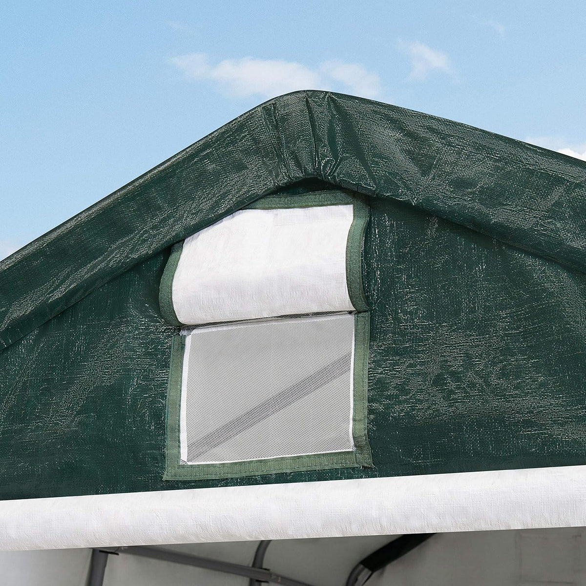 TOOLPORT 2,4 x 3,6 m Garage Tent, abri de Stockage, PE 450 N, Tente Garage Vert