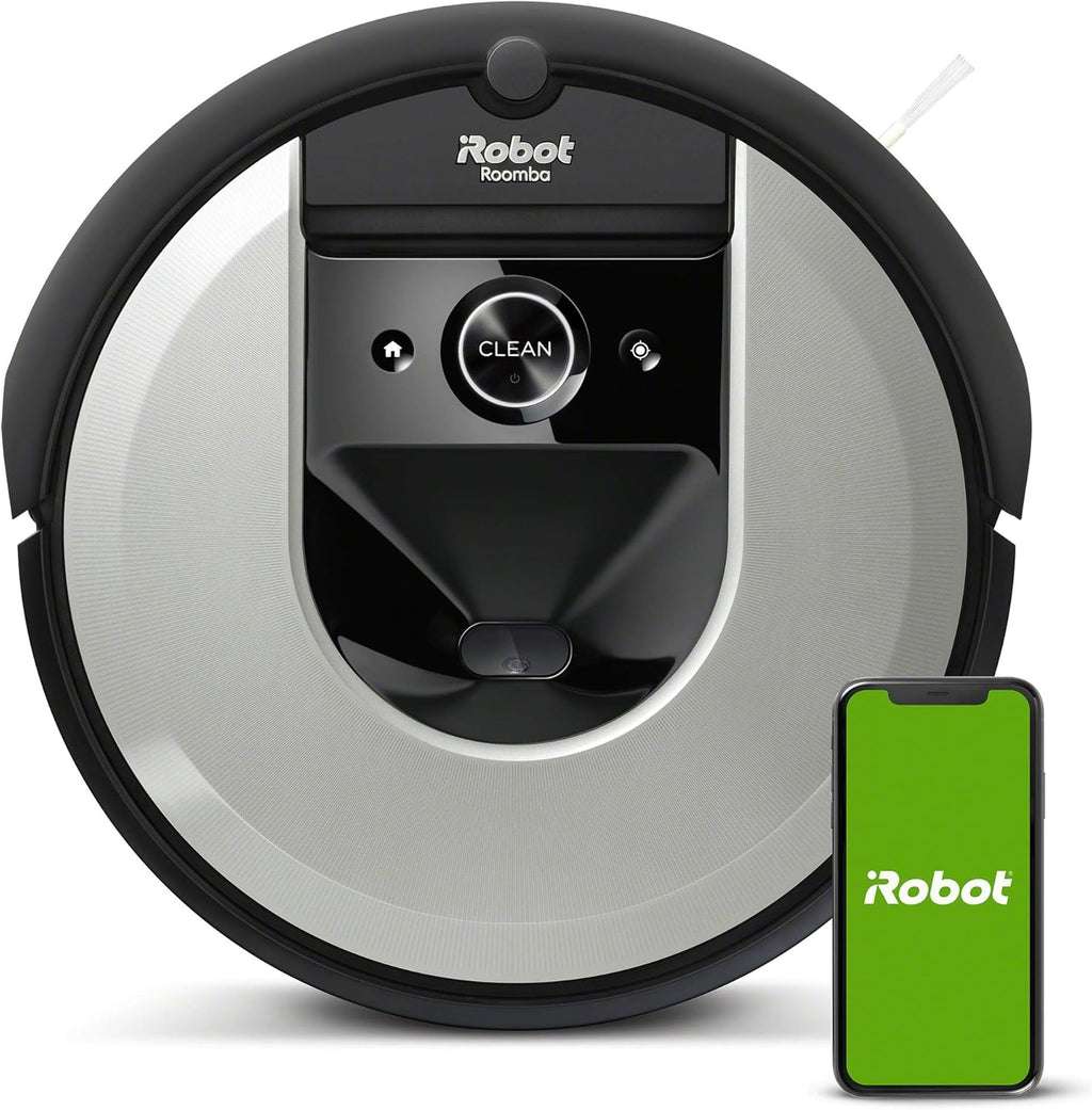 iRobot Roomba i7 (i7156) - Aspirateur Robot connecté - 2 extracteurs en Caoutchouc multisurfaces - Idéal pour Les Animaux - Cartographie, mémorise et s'adapte à Votre Domicile