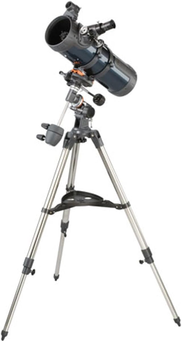 Celestron 31042 AstroMaster 114EQ Newtonian Reflector Telescope, Dark Blue