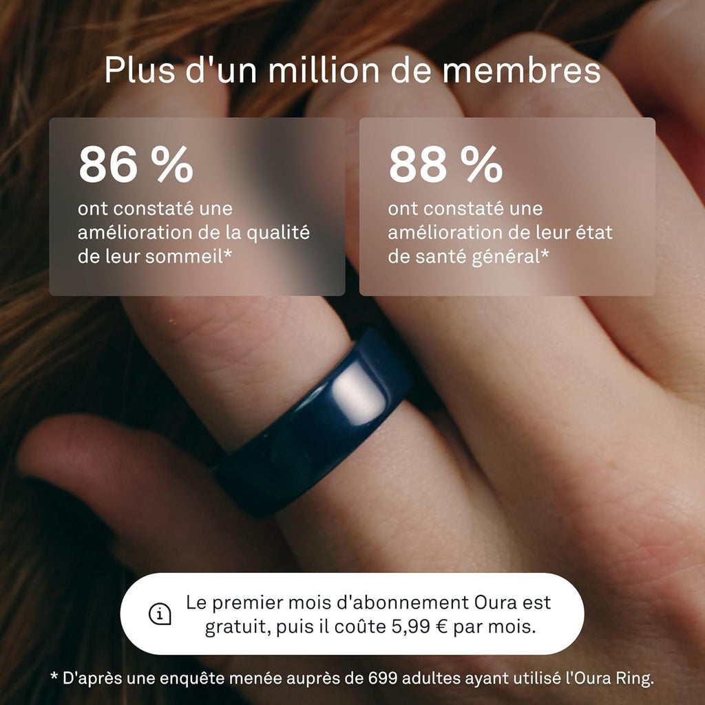Oura Ring 4 Ceramic - Midnight - Taille 7 - Bague connectée - Trouvez Votre Taille avec Le baguier Oura Ring 4
