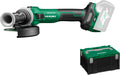 HiKOKI Meuleuse d’angle sans fil - 36V, 125mm, moteur sans balais, vitesse variable, protection contre le recul, LED, résistant à l’eau et à la poussière, pour le travail du métal et de la pierre