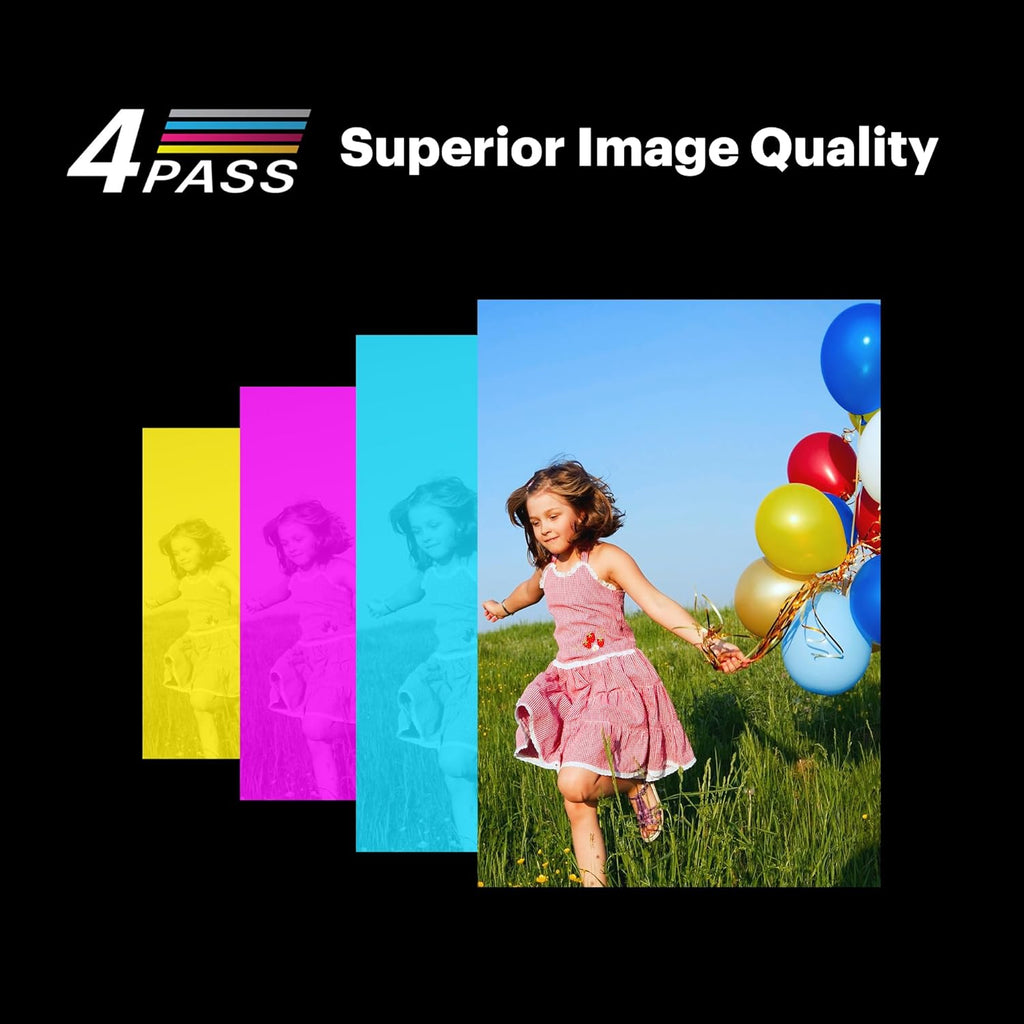 KODAK Mini Shot 4 Era Cadeau Noel 4PASS 2-in-1 Appareil Photo Instantané et Imprimante Photo Portable 10x10cm Lot Accessoire avec 68 Feuilles, Noir