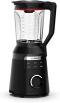 Bosch, VitaPower Série 6, blender haute performance, moteur 1800 watts, vitesse du moteur jusqu'à 45 000 tr/min, 6 programmes automatiques, bol résistant en tritan, noir, MMB6652B